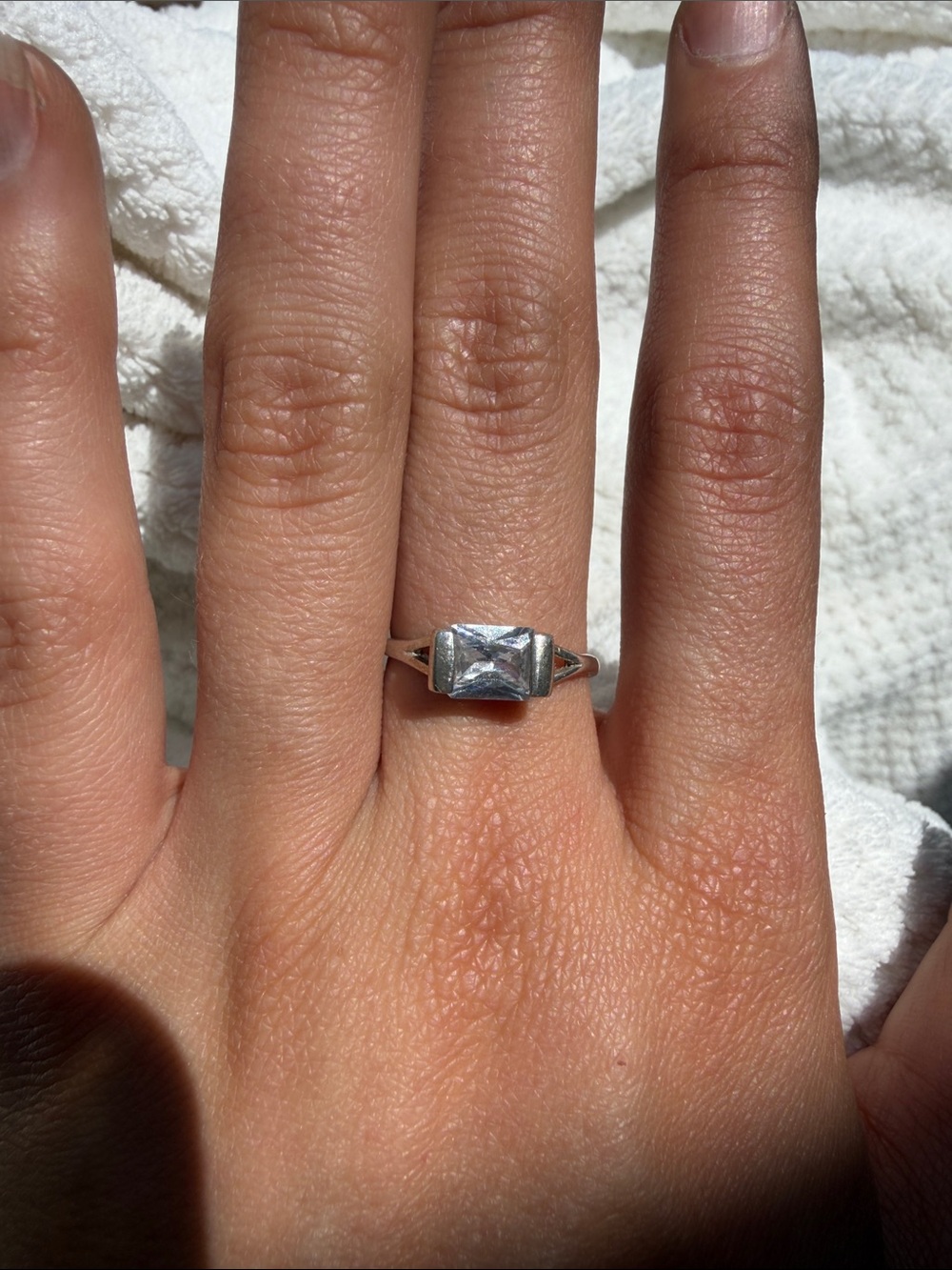 Sterling Silver Geometric Signet Ring